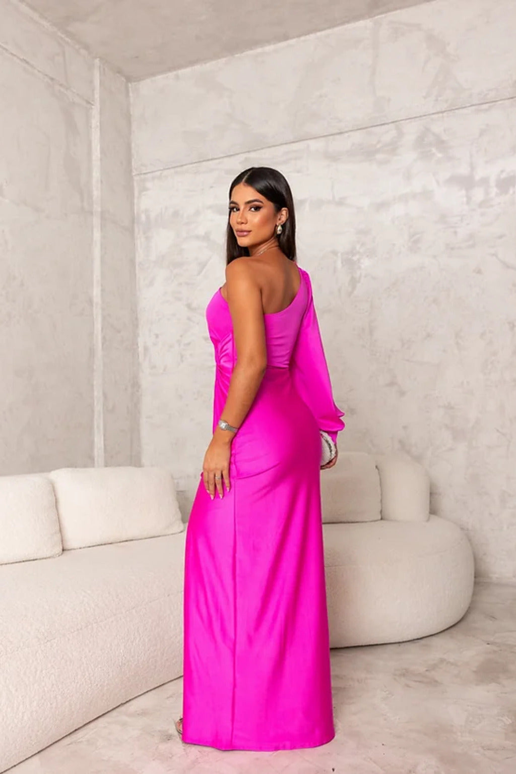 Zarra | Vestido Largo Elegante de Un Hombro