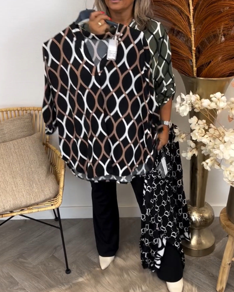 Claudia | Blusa Elegante con Estampado Moderno