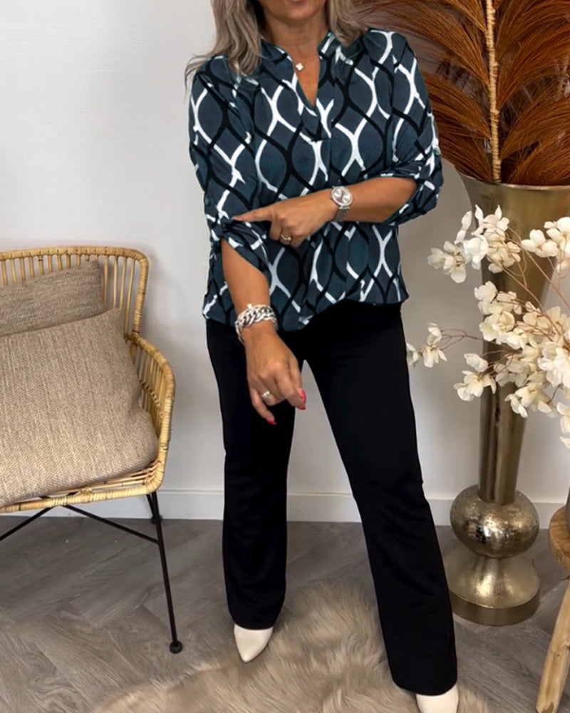 Claudia | Blusa Elegante con Estampado Moderno