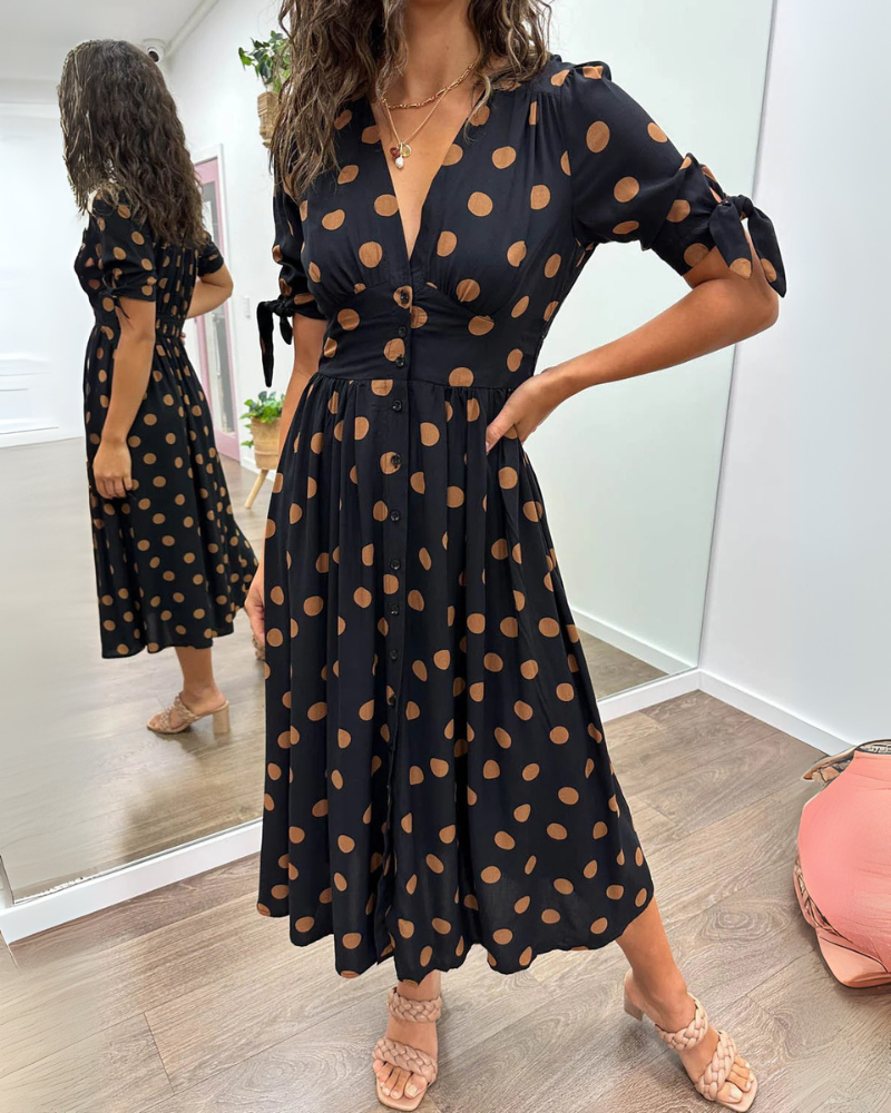 Anna | Vestido de Lunares Femenino y Chic