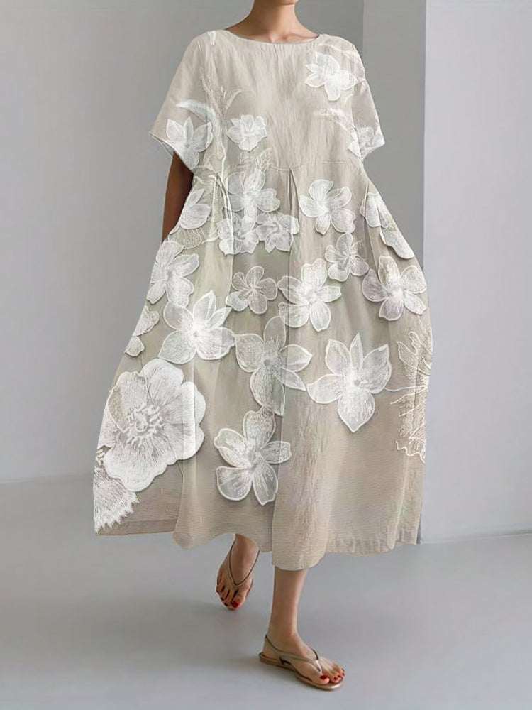 Elena | Vestido Elegante con Estampado Floral