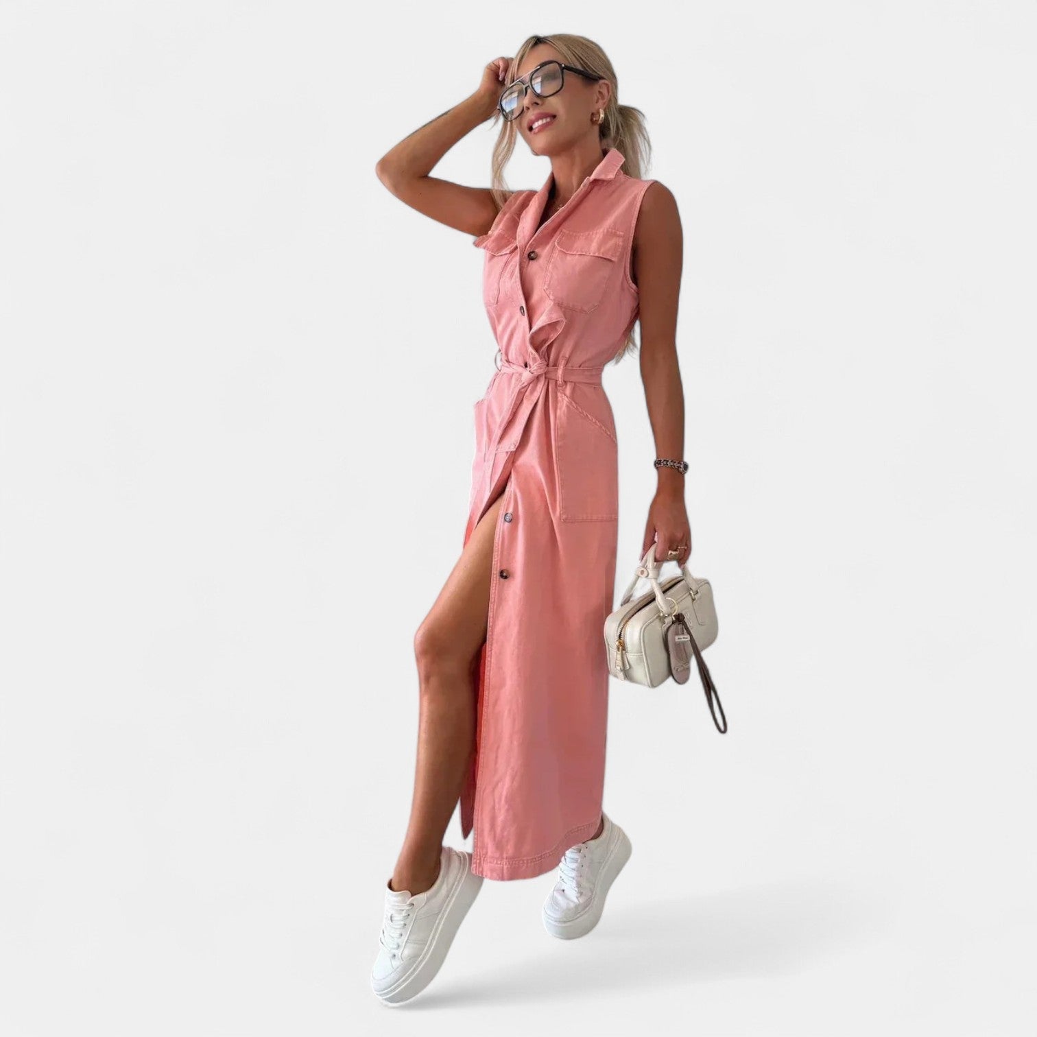 Isabelle | Vestido Maxi de Denim