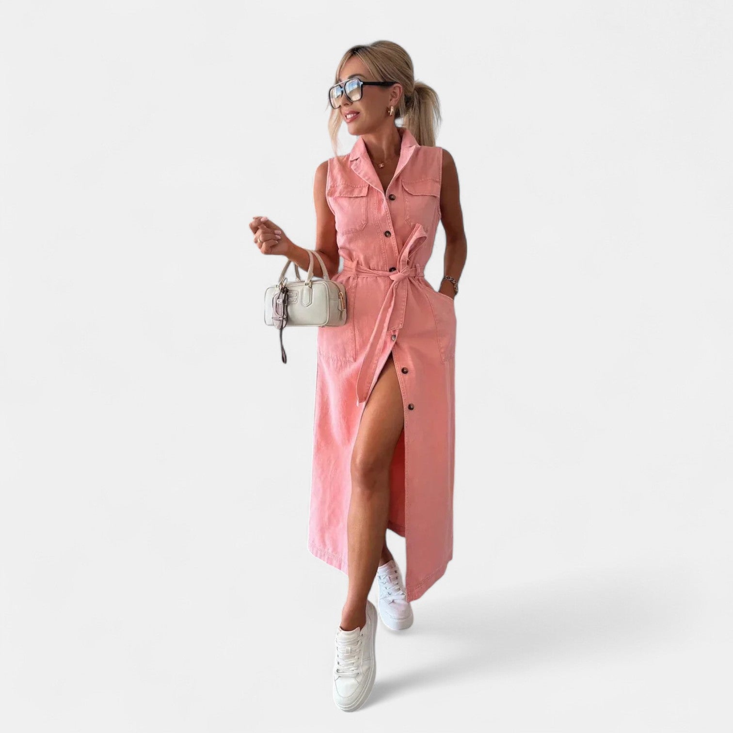 Isabelle | Vestido Maxi de Denim