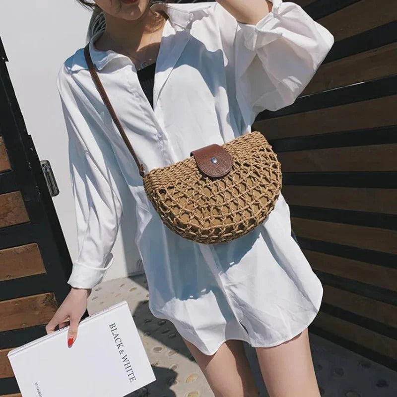 Maia | Bolso Bandolera de Paja