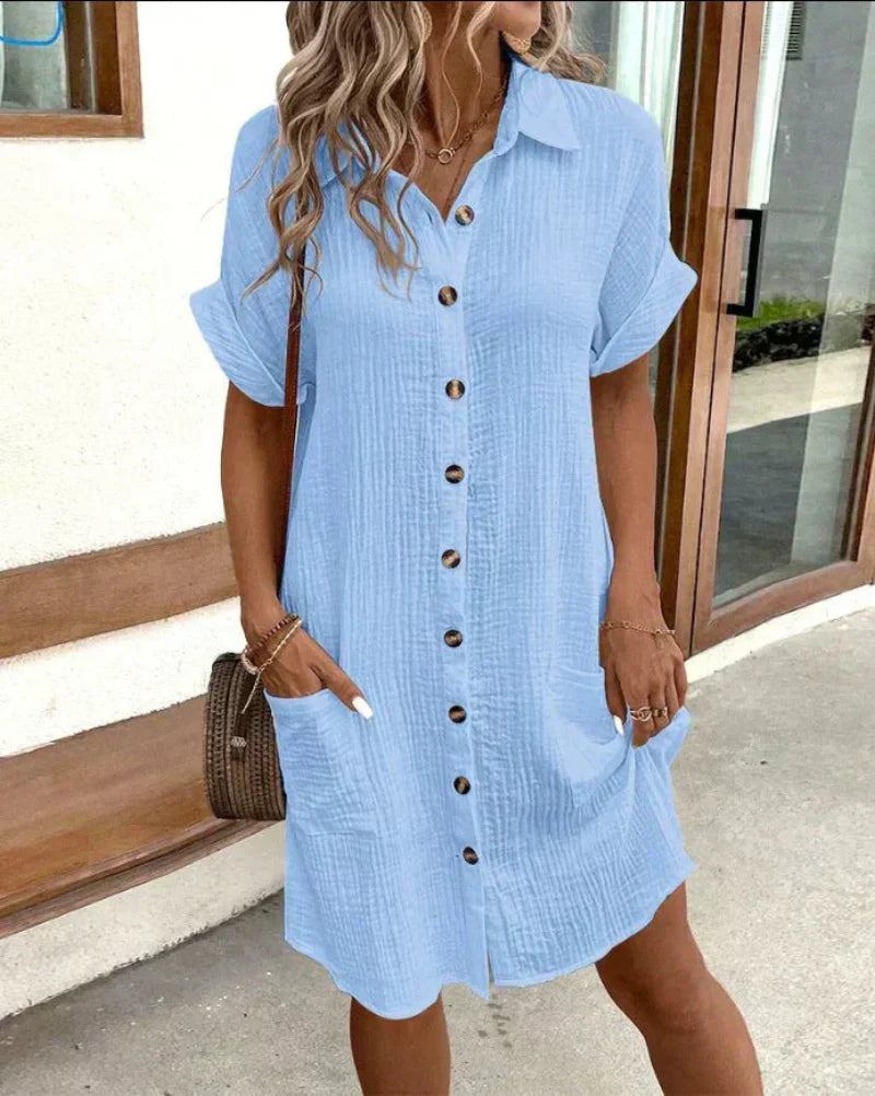 Hailey | Vestido Camisa Atemporal y Versátil