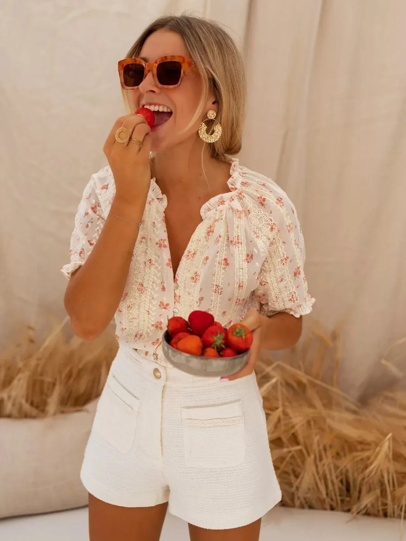 Elina | Blusa Floral Elegante de Primavera