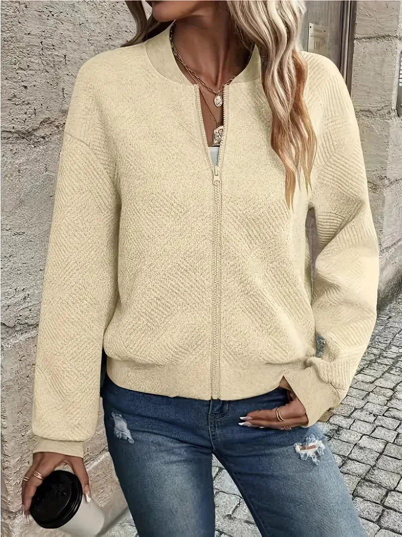 Ella | La Chaqueta Casual Elegante con Cremallera