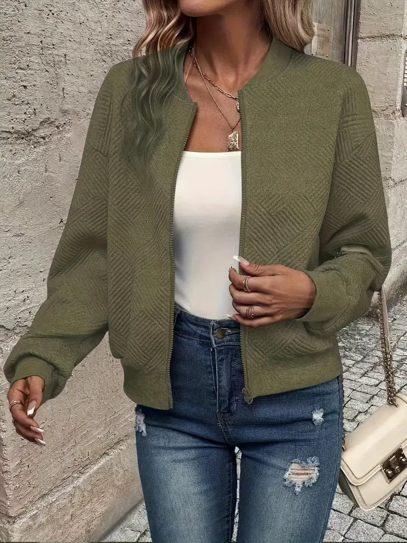 Ella | La Chaqueta Casual Elegante con Cremallera