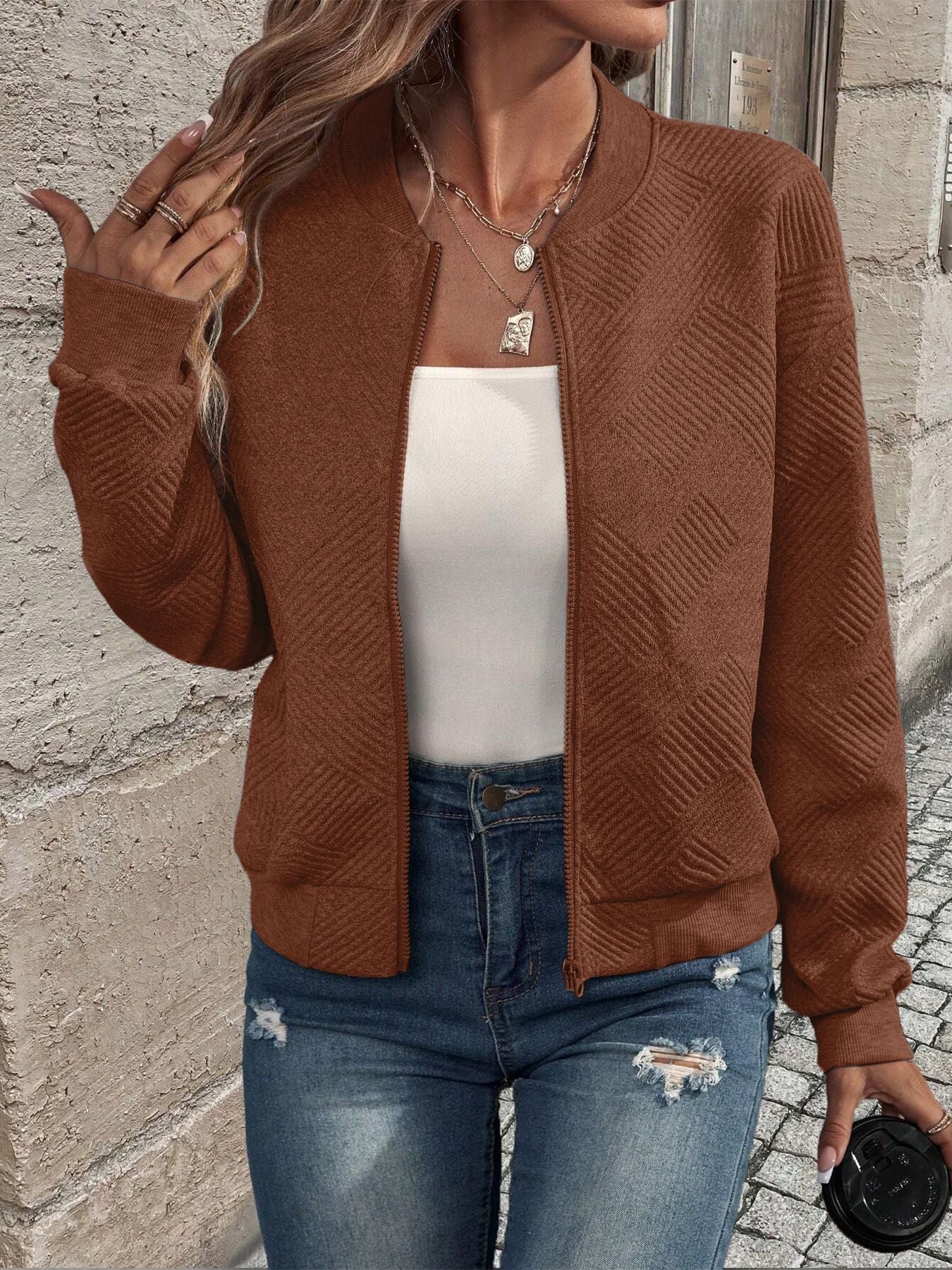 Ella | La Chaqueta Casual Elegante con Cremallera