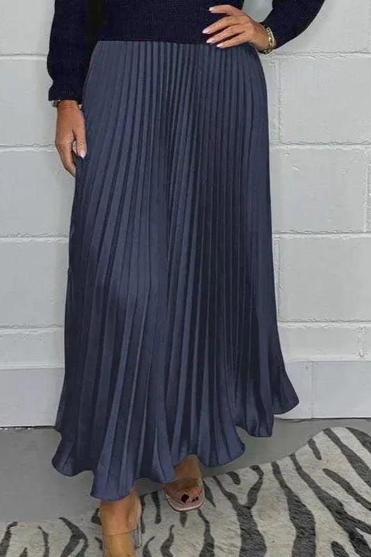 Claudia | Vestido Maxi Elegante con Falda Plisada