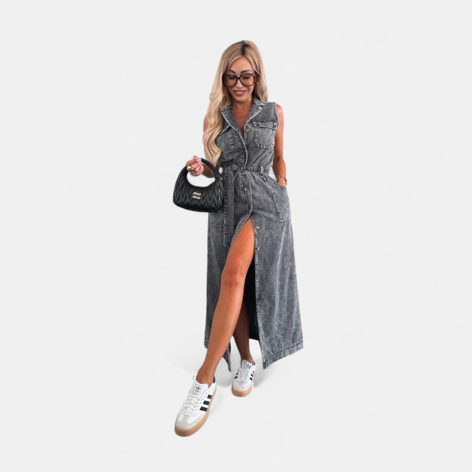 Isabelle | Vestido Maxi de Denim