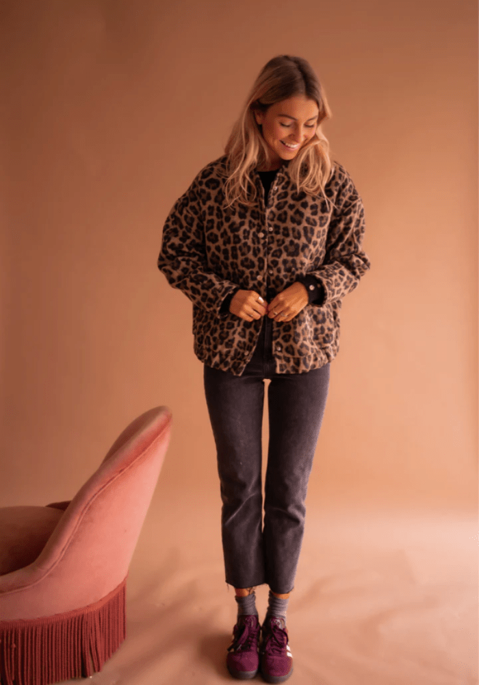 Leona | Chaqueta Bomber de Leopardo
