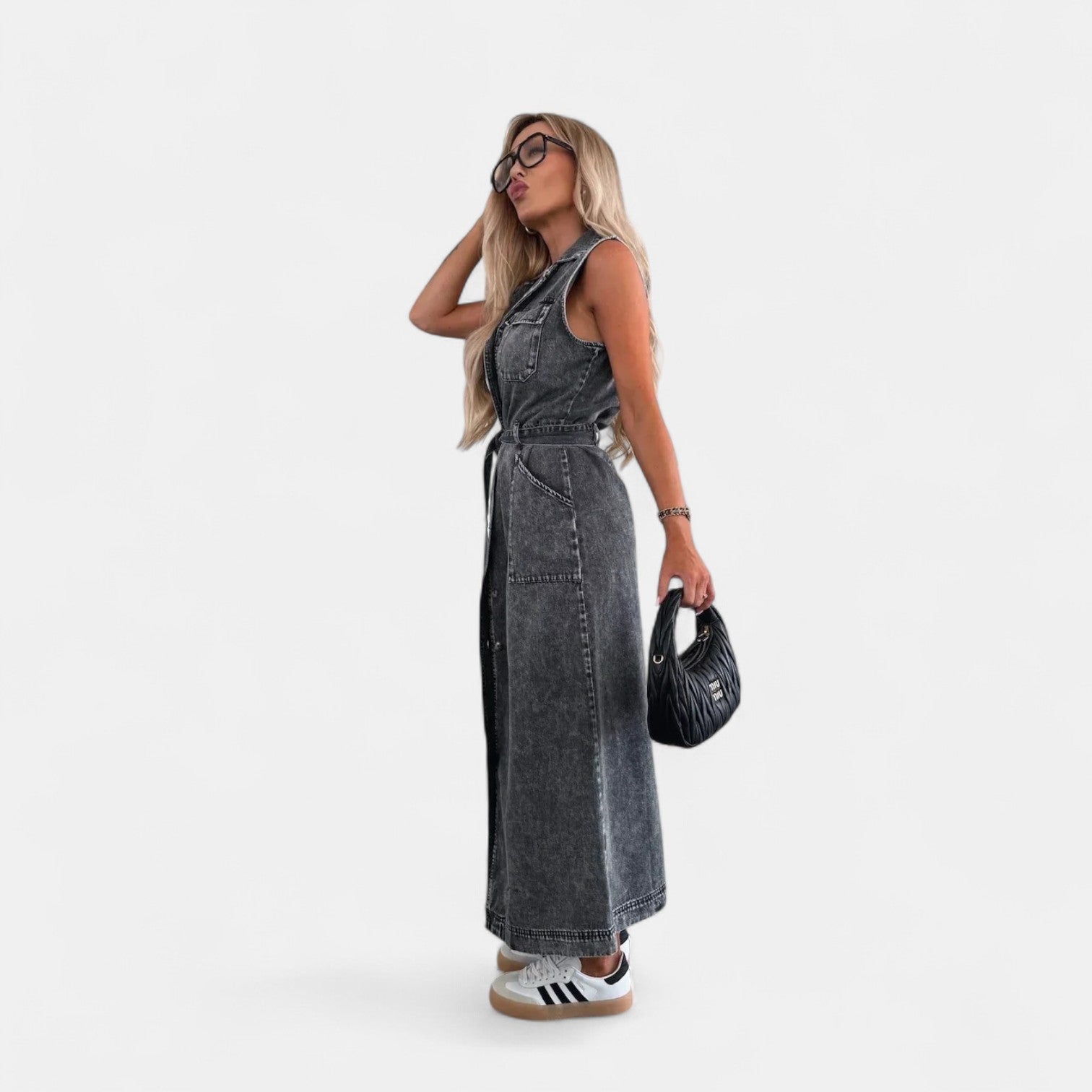 Isabelle | Vestido Maxi de Denim