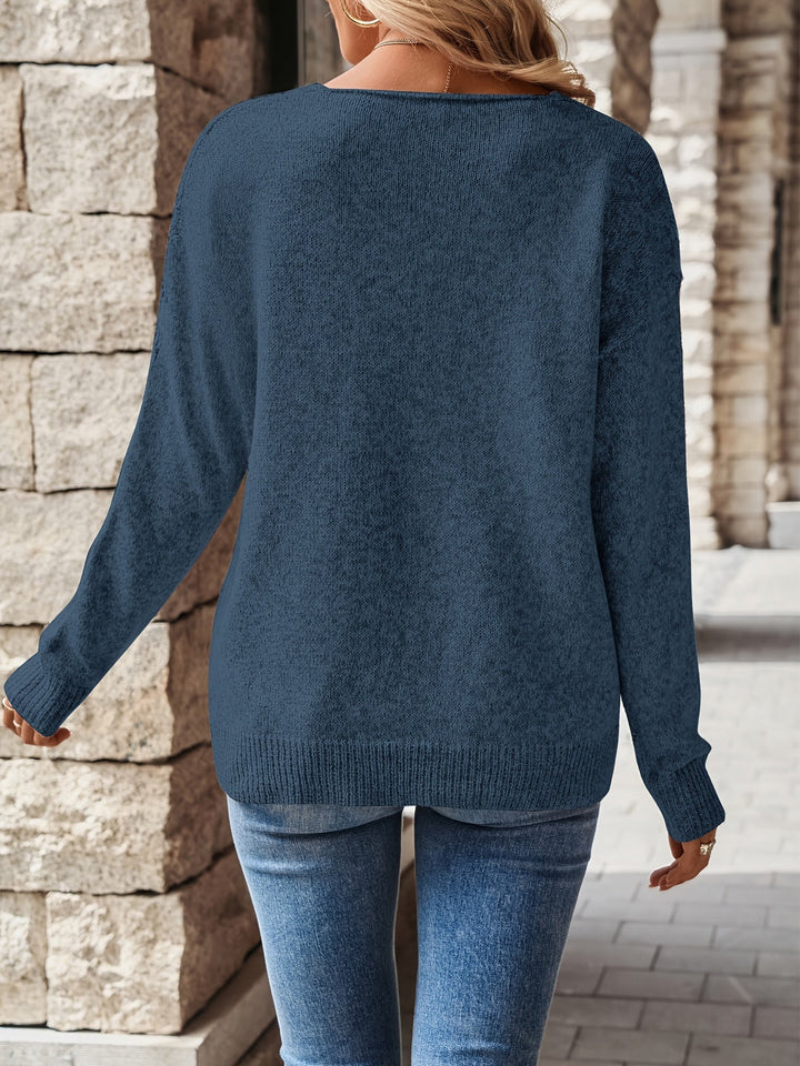 Aurelia | Sweater escote V holgado