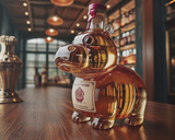 Perla | Botella de whisky diseño hipopótamo