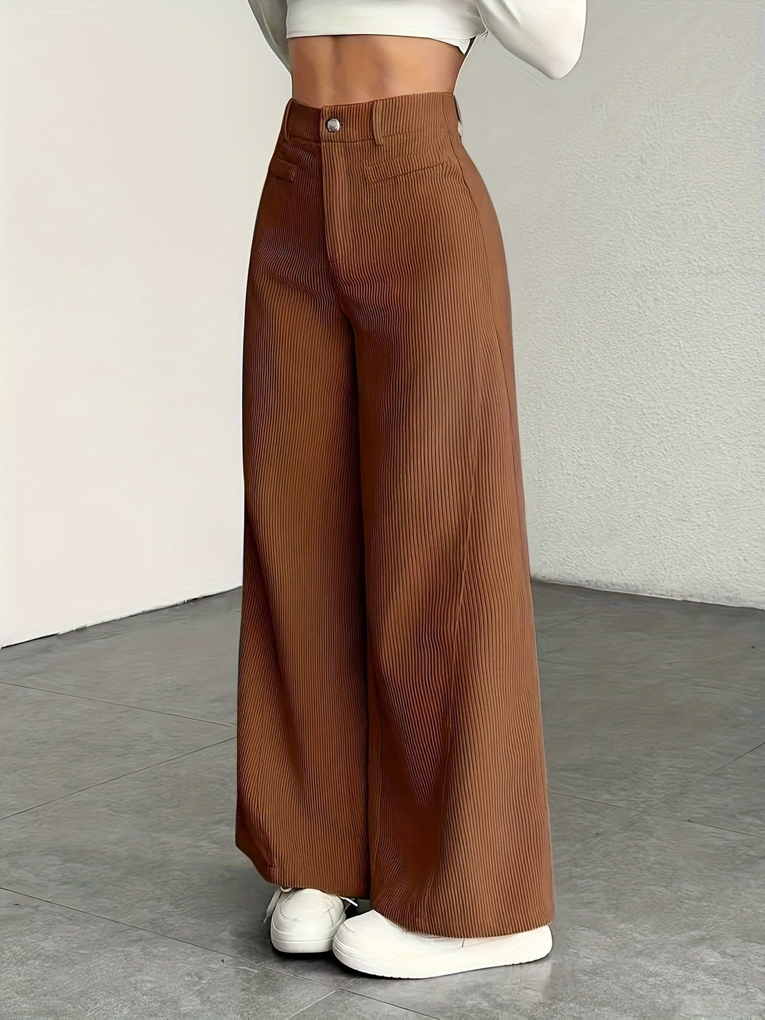 Oriana | Pantalón de tiro alto pierna ancha