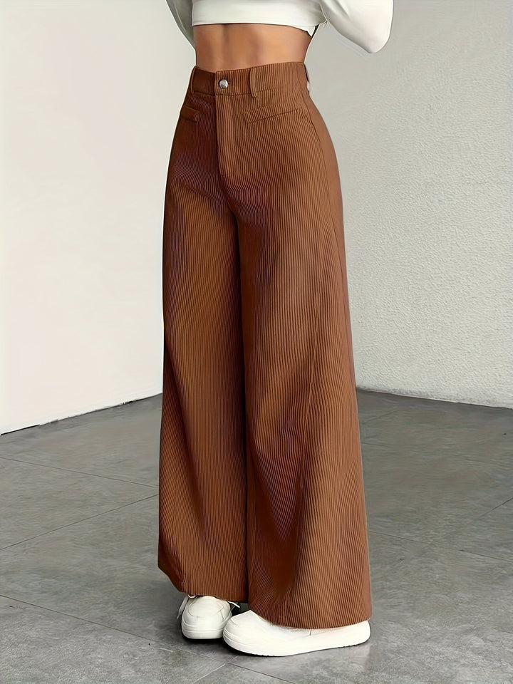 Oriana | Pantalón de tiro alto pierna ancha