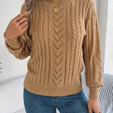 Tabita | Sweater texturado de punto trenzado