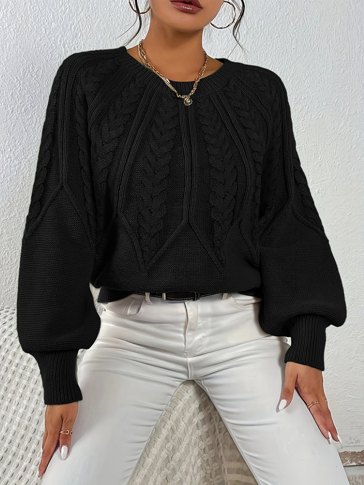 Sarita | Sweater de punto trenzado holgado