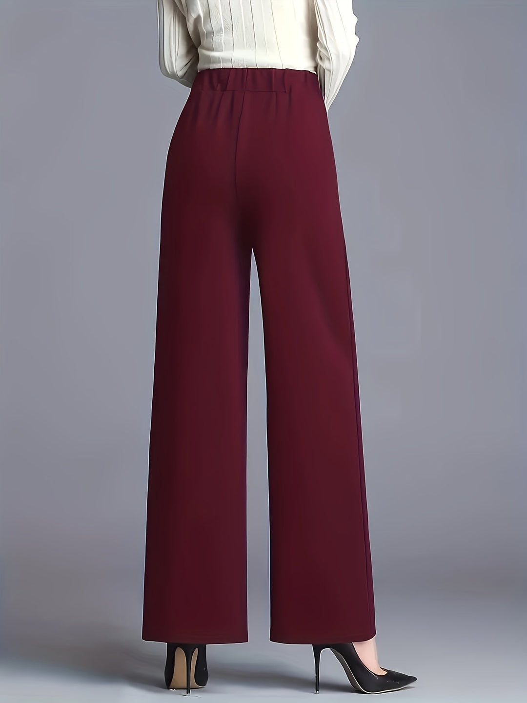 Saray | Pantalones de tiro alto y pierna ancha