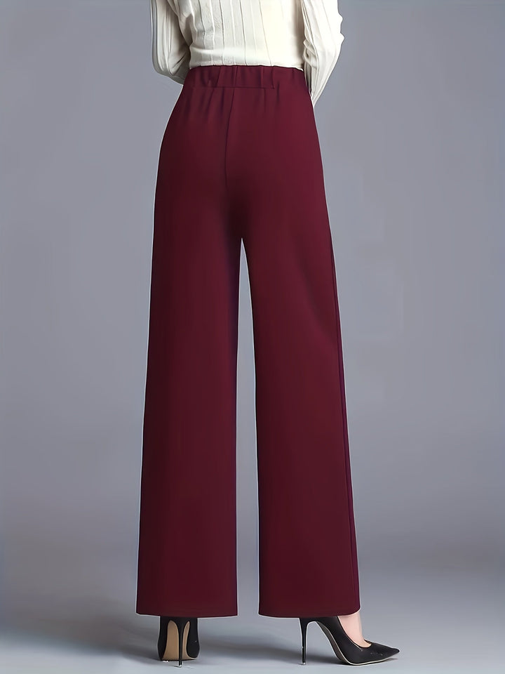 Saray | Pantalones de tiro alto y pierna ancha