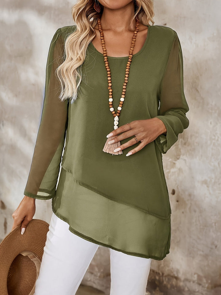 Cristina | Blusa de capas fluida