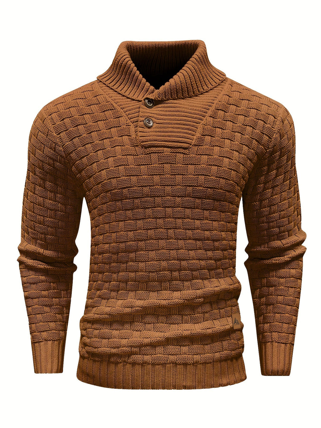 Tomás | Sweater de cuello chal texturado