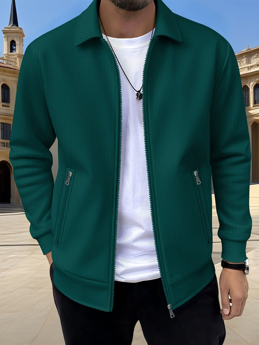 Artemio | Chaqueta con cierre y textura
