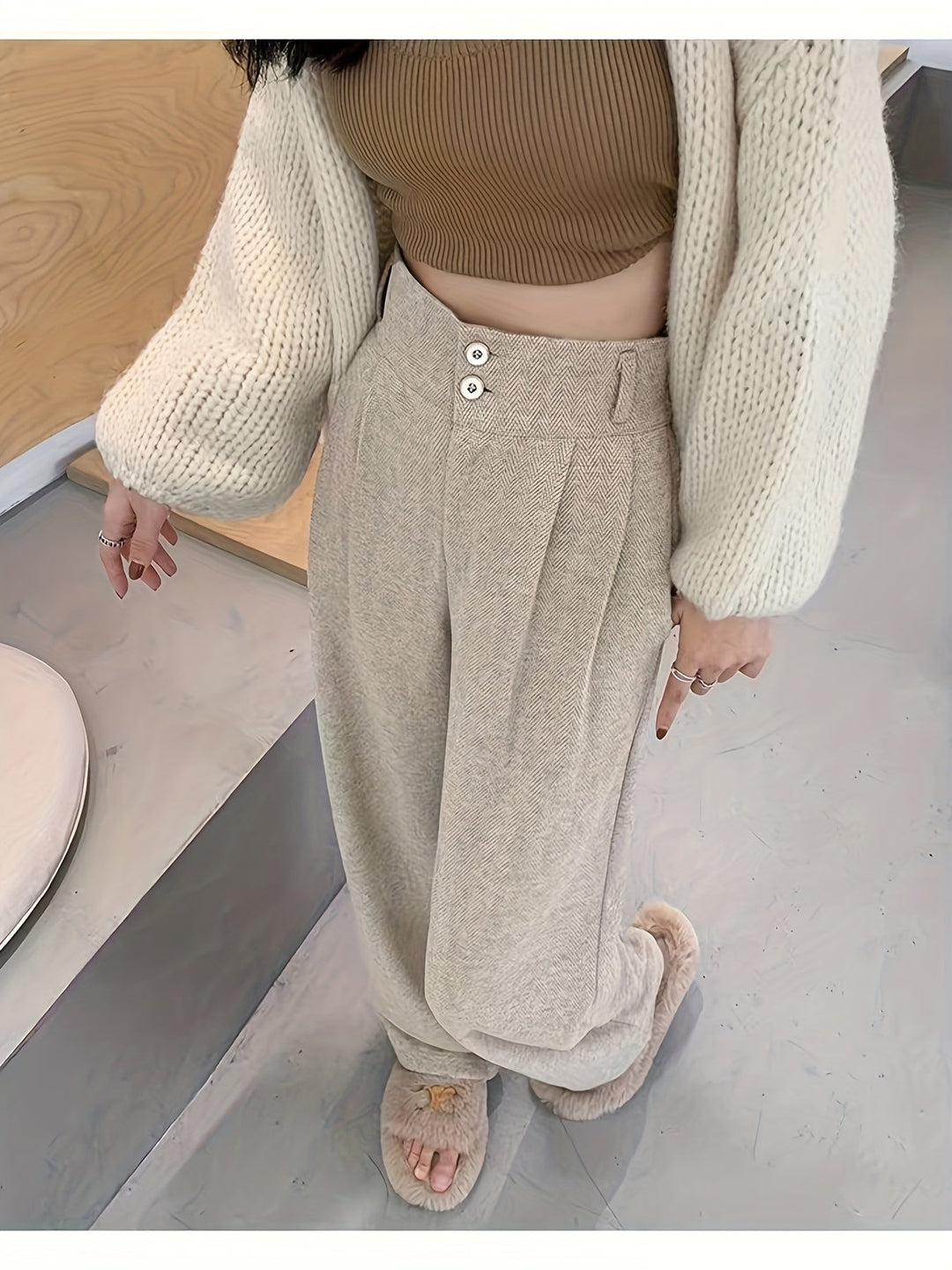 Leonor | Pantalón de tiro alto y pierna ancha