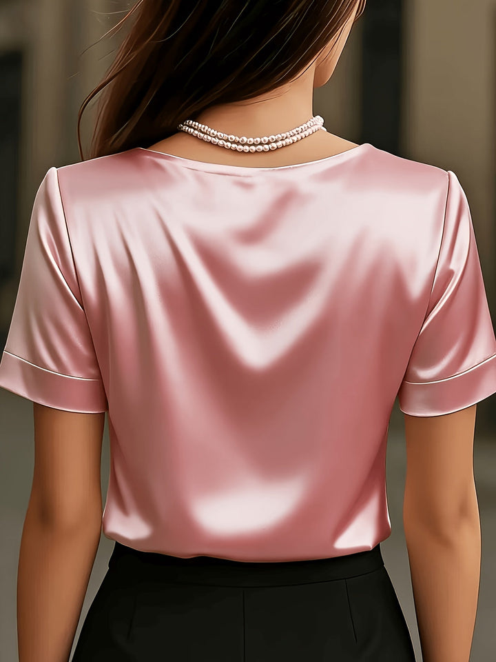 Elicura | Blusa drapeada cuello V