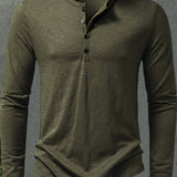 Gerardo | Polera henley de manga larga
