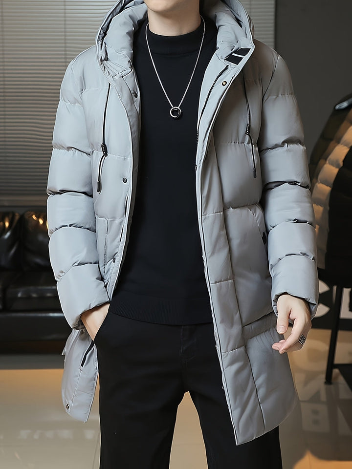 Samuel | Parka larga con capucha acolchada