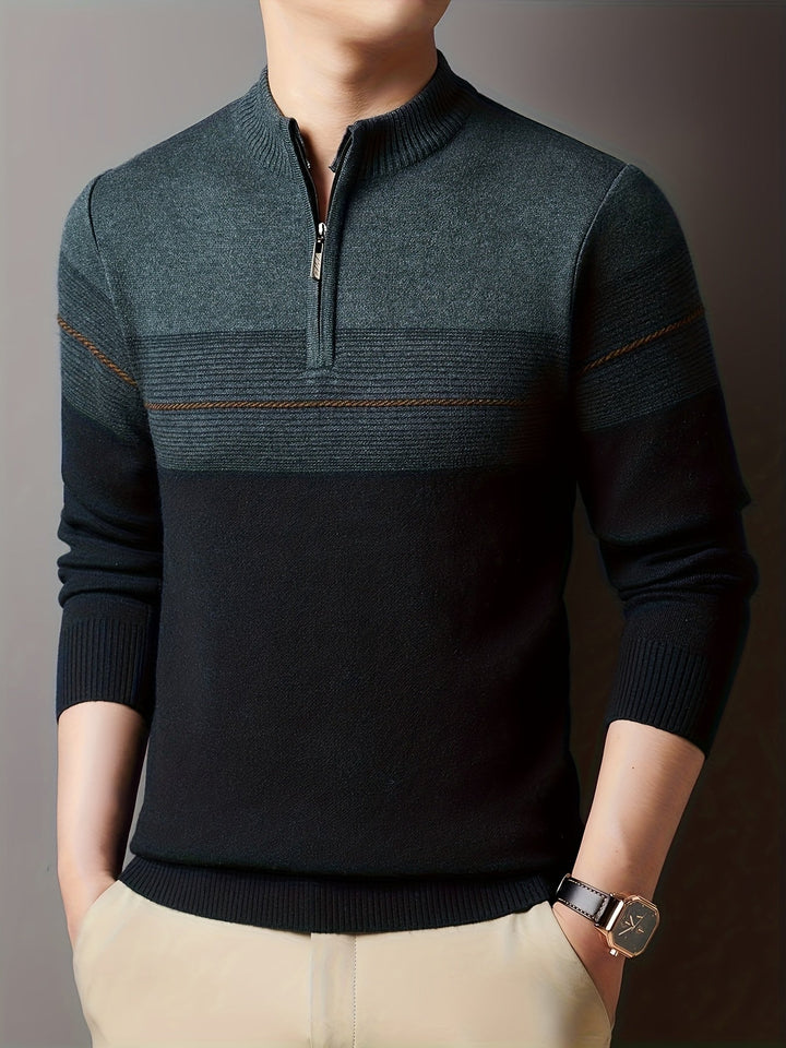 Dylan | Sweater con cuello alto y media cremallera