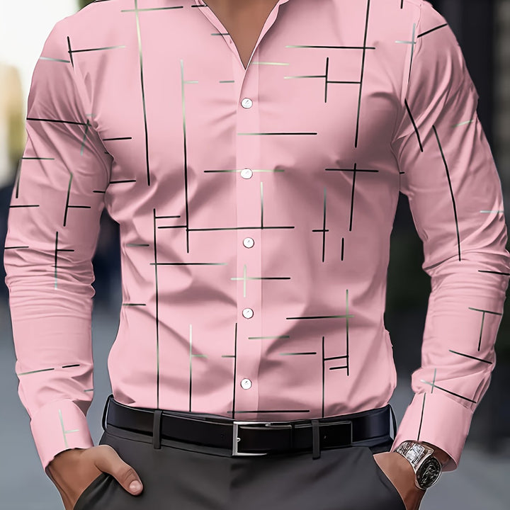 Fabricio | Camisa con estampado de líneas