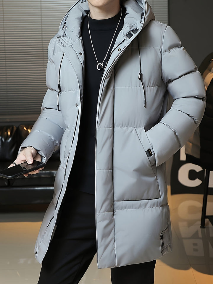 Samuel | Parka larga con capucha acolchada