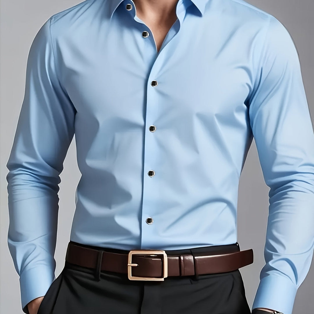 Osvaldo | Camisa manga larga de corte entallado