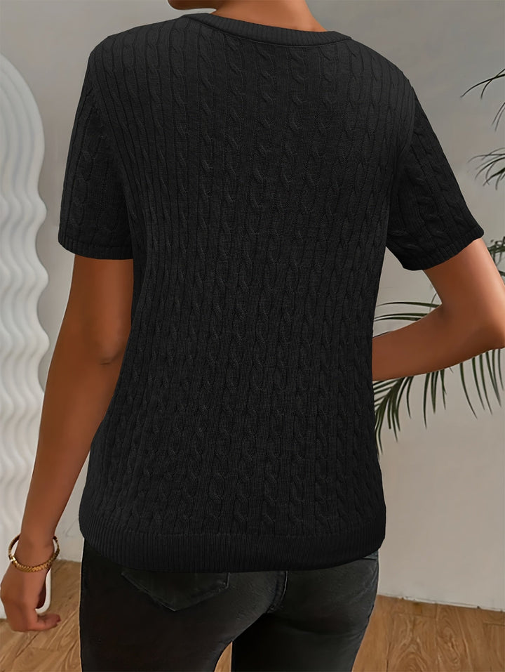 María Verónica | Polera texturada de manga corta