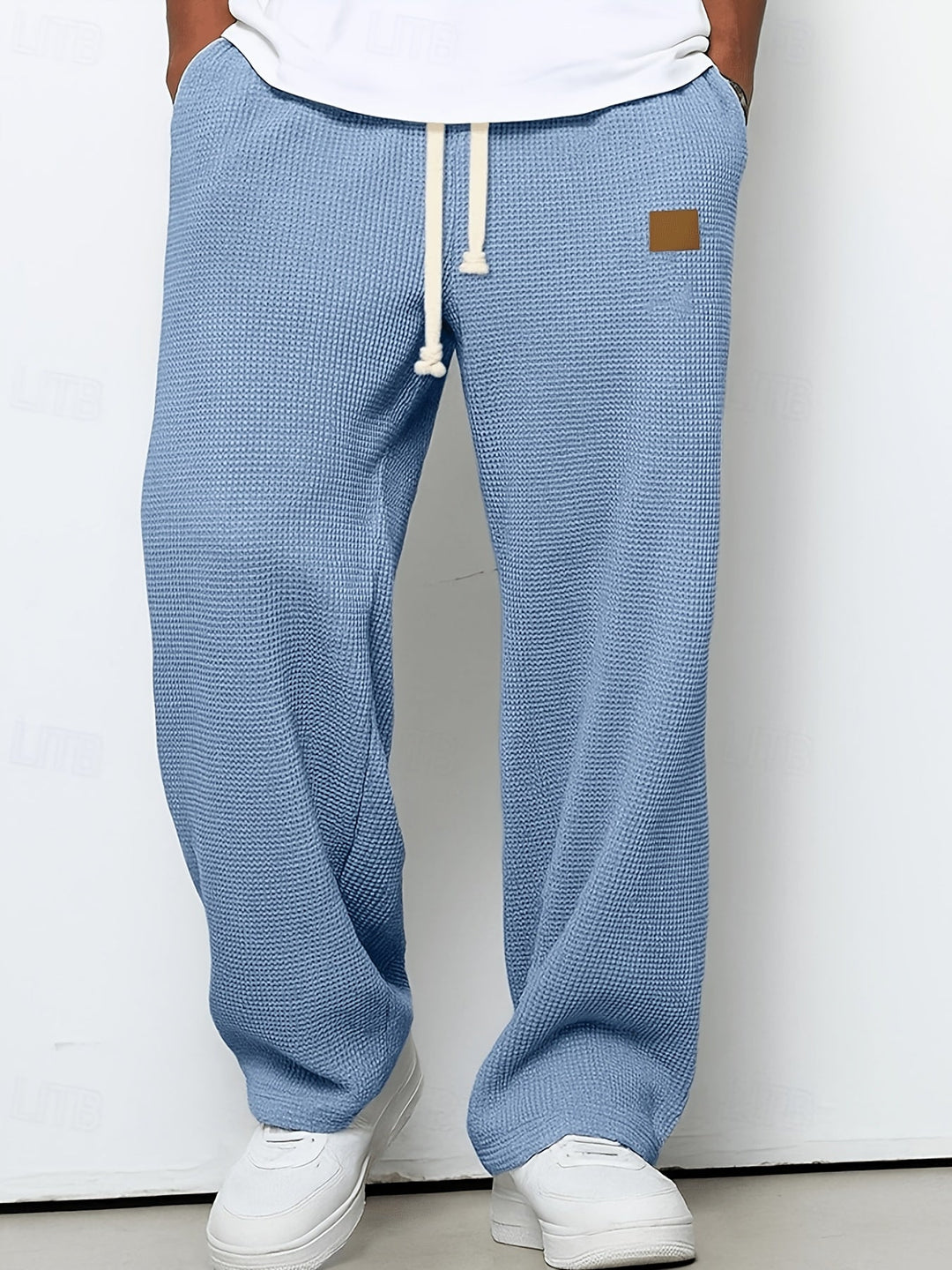 Pablo | Pantalón holgado con textura waffle