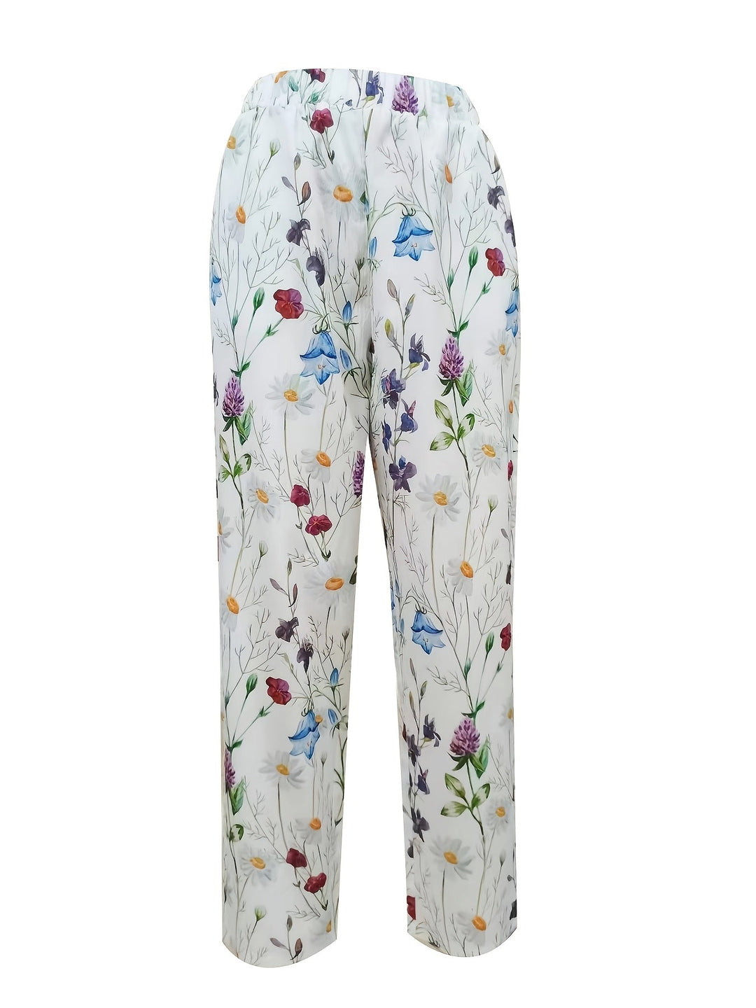 Ana Cristina | Pantalón de flores silvestres con bolsillos
