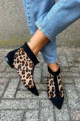 Estela | Botines animal print punta fina