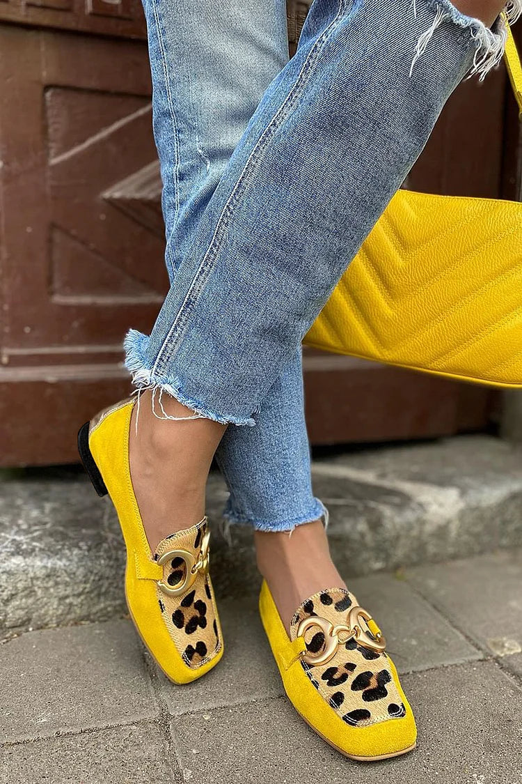 Nina | Mocasines con detalle animal print
