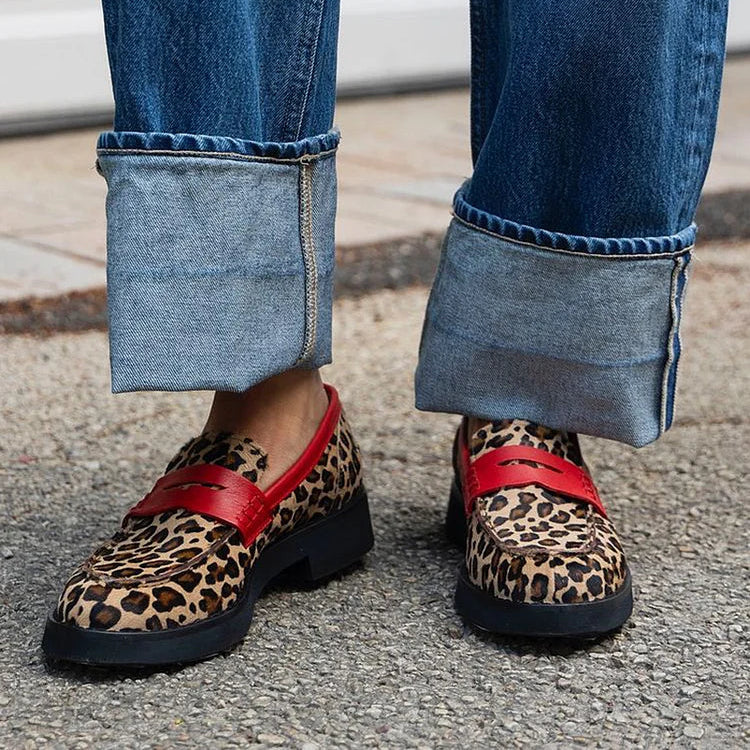 Nedjeljka | Mocasín estampado leopardo