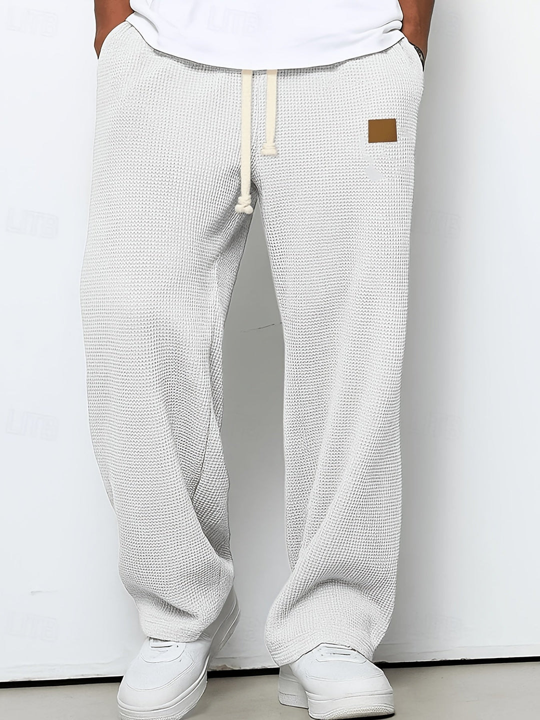 Pablo | Pantalón holgado con textura waffle