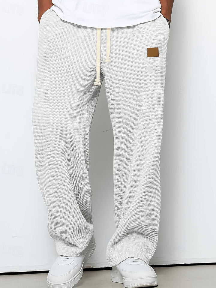 Pablo | Pantalón holgado con textura waffle