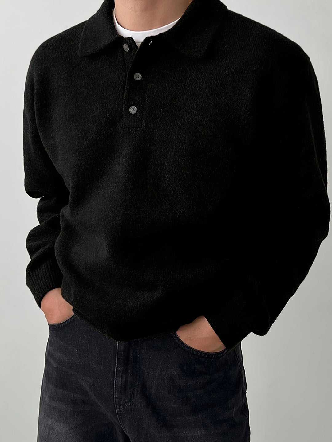 Silvio | Sweater con cuello de polo