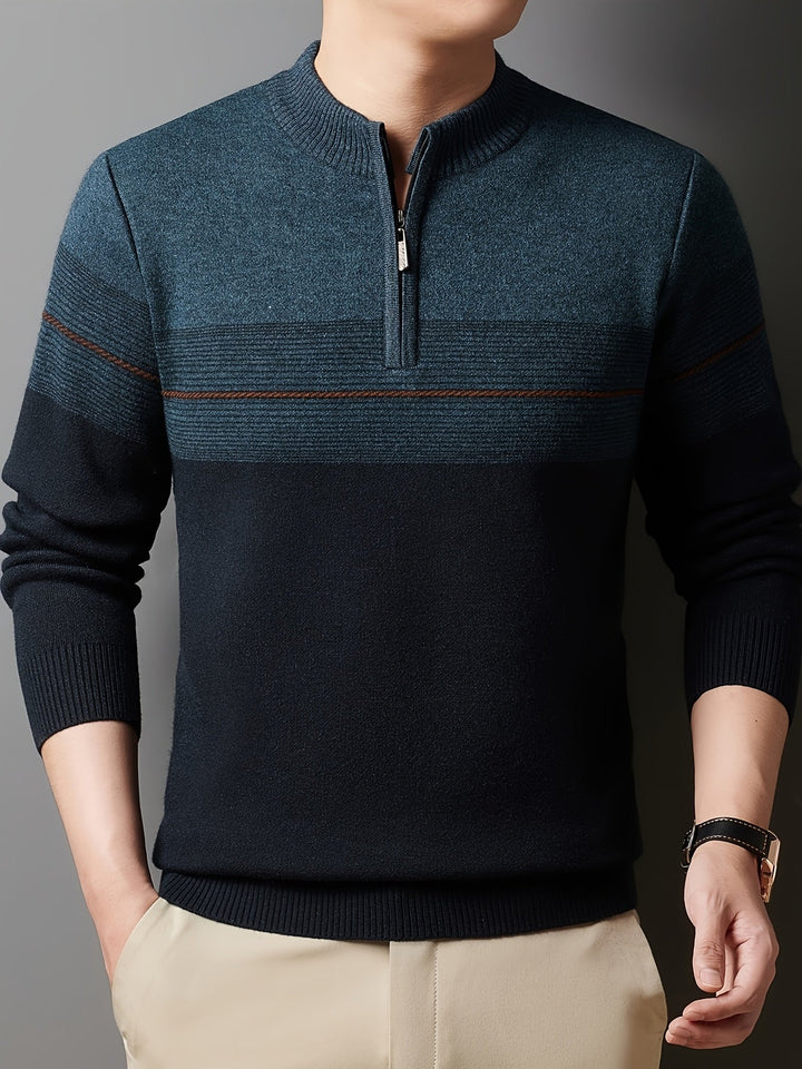 Dylan | Sweater con cuello alto y media cremallera