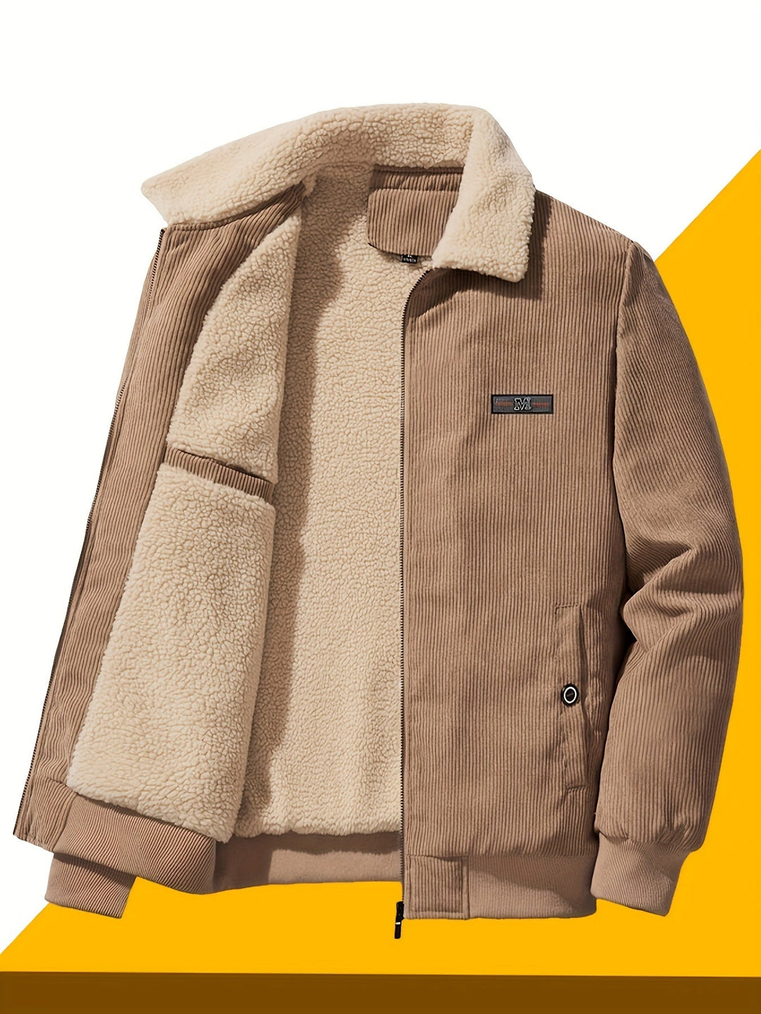 Fernando | Chaqueta de hombre forrada en peluche