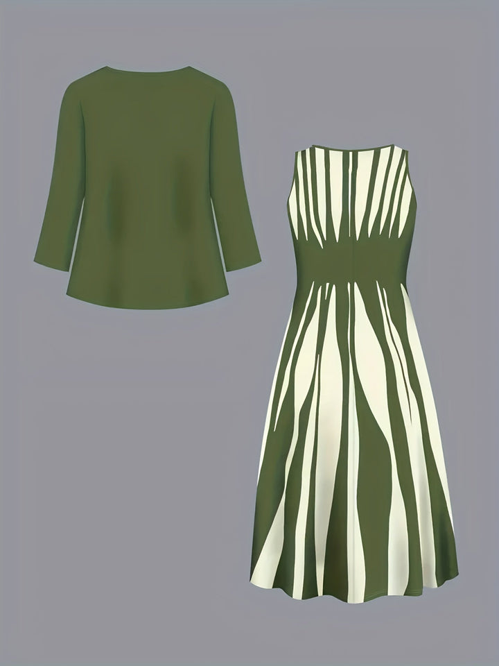 María Ignacia | Conjunto de vestido elegante dos piezas
