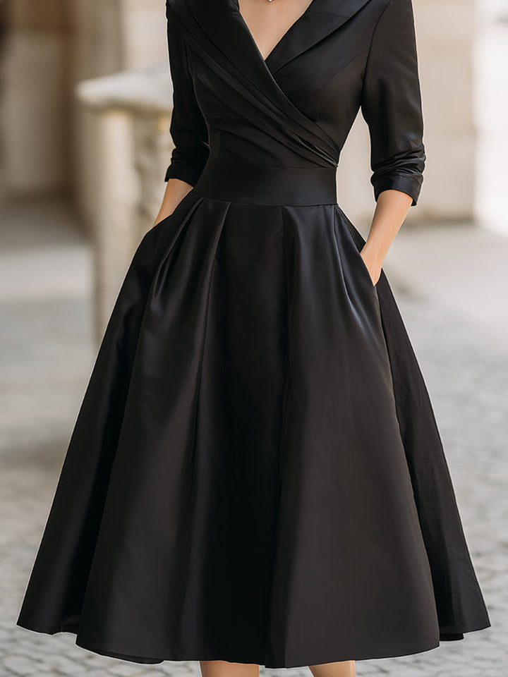 Bernardita | Vestido midi de fiesta con escote en V