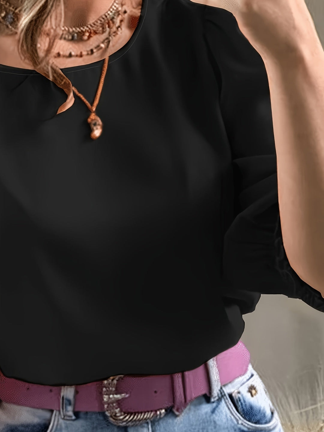 Cataleya | Blusa de mangas abullonadas